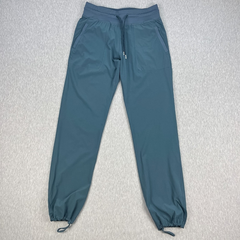 Free Fly Jogger Pant Mens M *FIts 30x32 Blue Ankle Cinch Drawstring Stretch